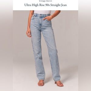 Abercrombie and Fitch vintage high-rise straight jeans
